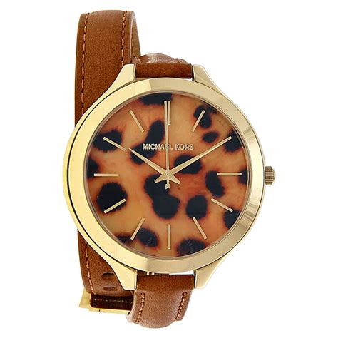 michael kors leopard watch